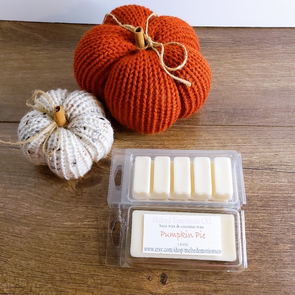 handmade pumpkin pie snap bar wax melts - Picture 2 of 6